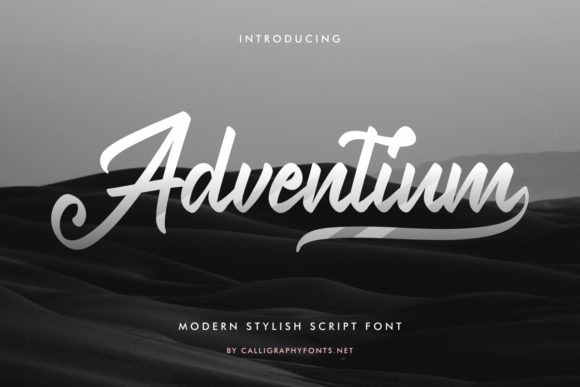 Adventium: A Dazzling Script Font for Web Design
