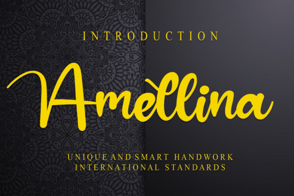 Amellina: A Friendly Handwritten Font for Branding