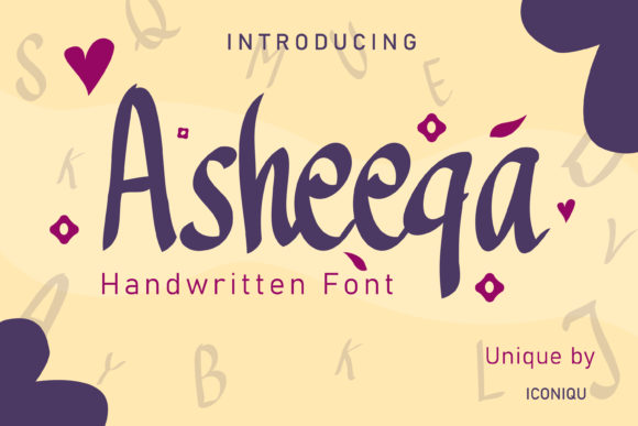 Asheeqa: A Natural Script Font for Editorial Design