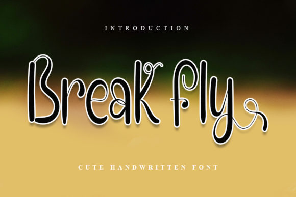Break Fly: A Handwritten Font for Small Business Branding