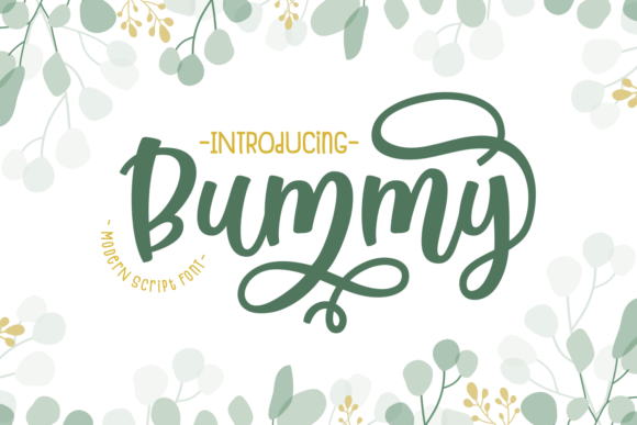 Bummy: A Warm Handwritten Font for Editorial Design