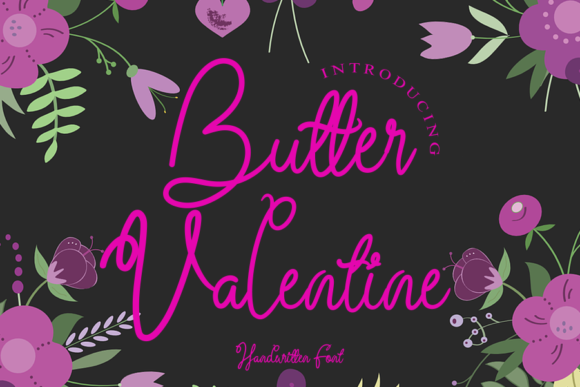 Butter Valentine: A Romantic Script Font for Web Design