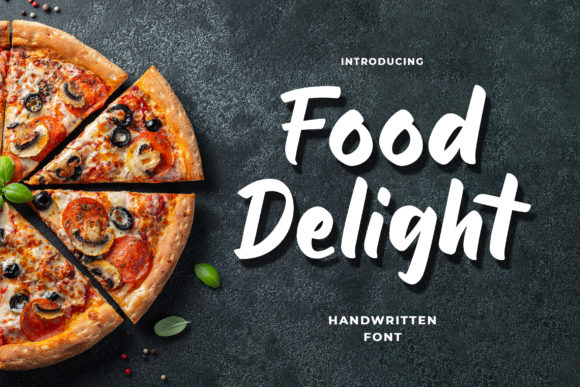 Food Delight: A Bold Handwritten Font for Makers