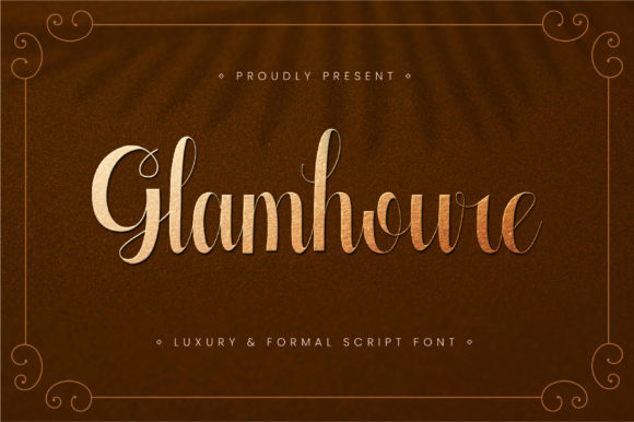 Glamhoure: The Elegant Script Font for Makers
