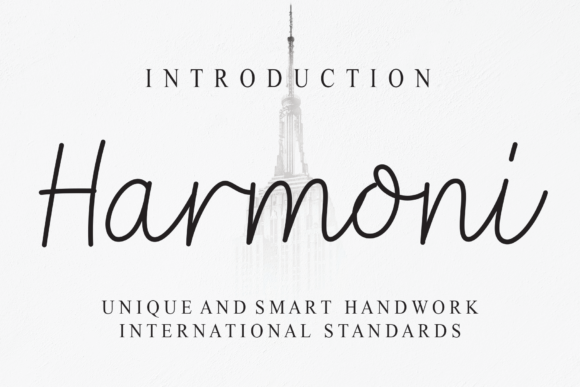Harmoni: A Delicate Handwritten Font for Editorial Design