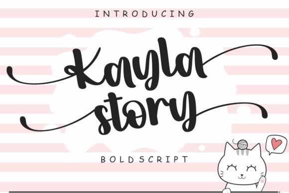Kayla Story: A Bold Script Font for Web Design