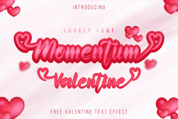 Momentum Valentine: A Romantic Script Font for Makers
