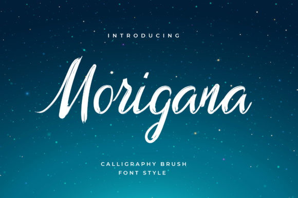 Morigana: A Modern Script Font for Editorial Design