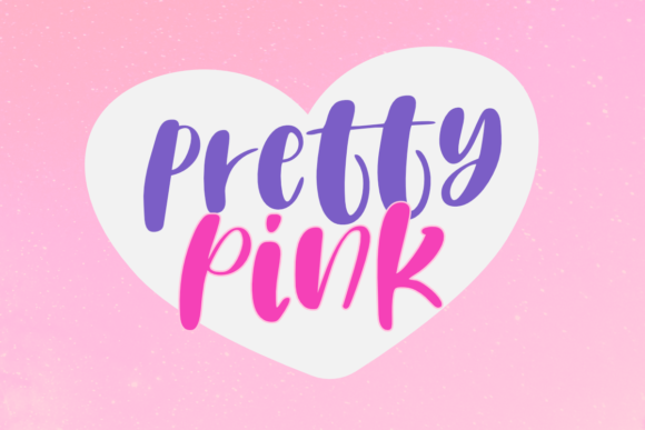 Pretty Pink: A Charming Handwritten Font for Crafters
