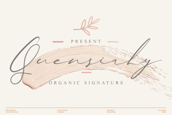 Quensialy: A Romantic Script Font for Web Design