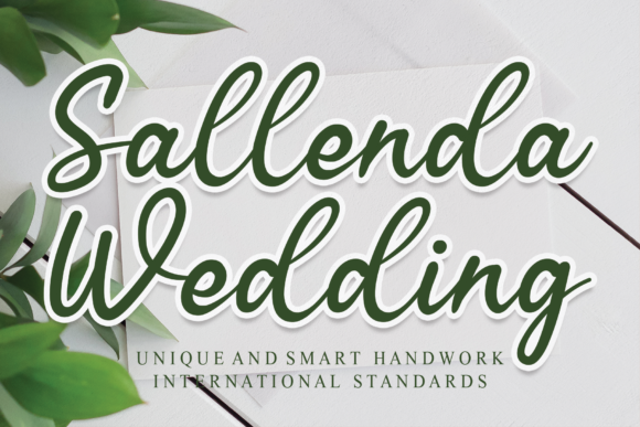 Sallenda Wedding: A Sweet Handwritten Font for Editors