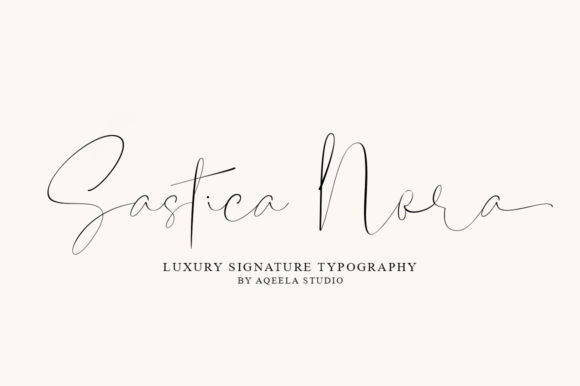 Sastica Nora: A Handwritten Font for Your Brand