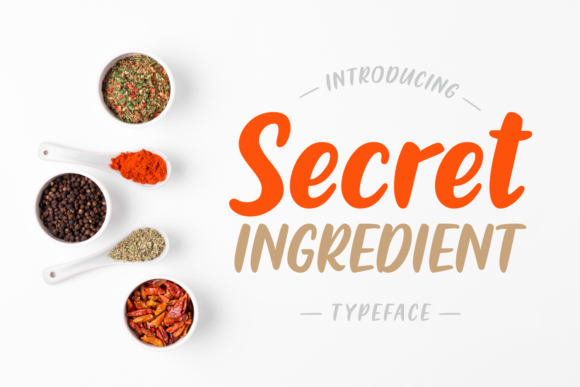 Secret Ingredient: A Handwritten Font for Editorial Design