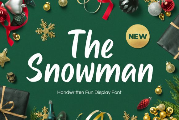 The Snowman: A Charming Handwritten Font for Crafters