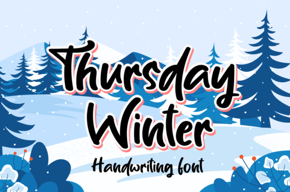 Thursday Winter: A Jolly Handwritten Font for Crafters