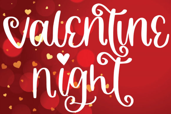 Valentine Night: A Romantic Handwritten Font for Crafters