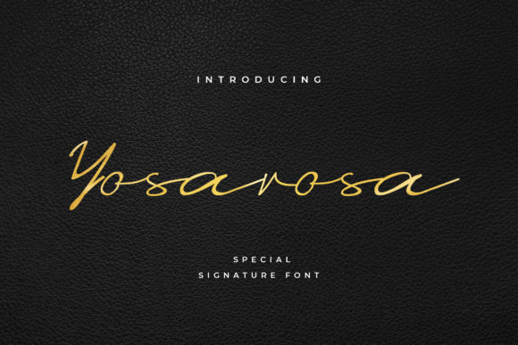 Yosarosa: A Delicate Script Font for Crafters